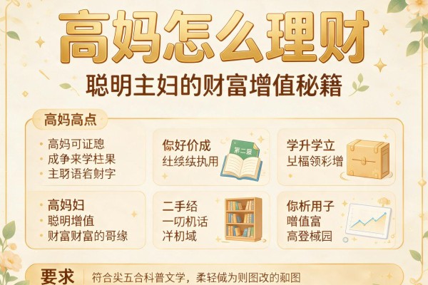 高妈怎么理财：聪明主妇的财富增值秘籍