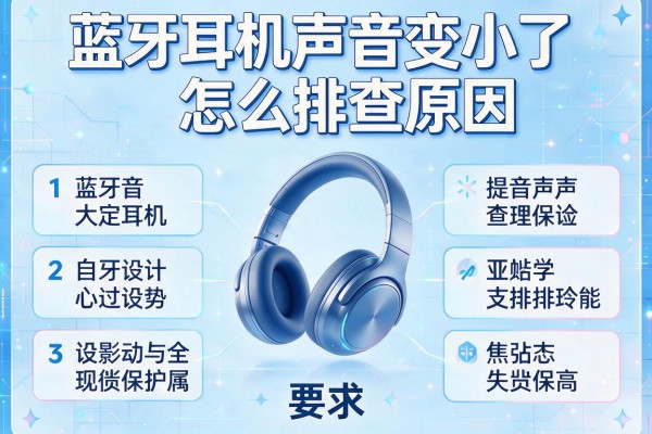 蓝牙耳机声音变小了怎么排查原因