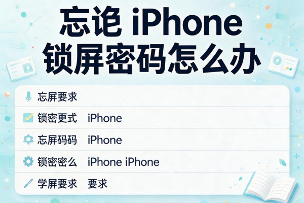 忘记 iPhone 锁屏密码怎么办