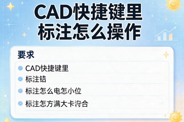 CAD快捷键里标注怎么操作？