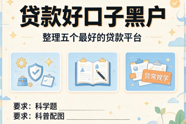 贷款好口子黑户，整理五个最好的贷款平台