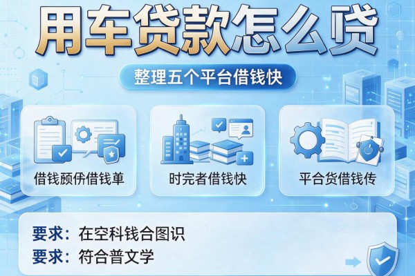 用车贷款怎么贷，整理五个平台借钱快