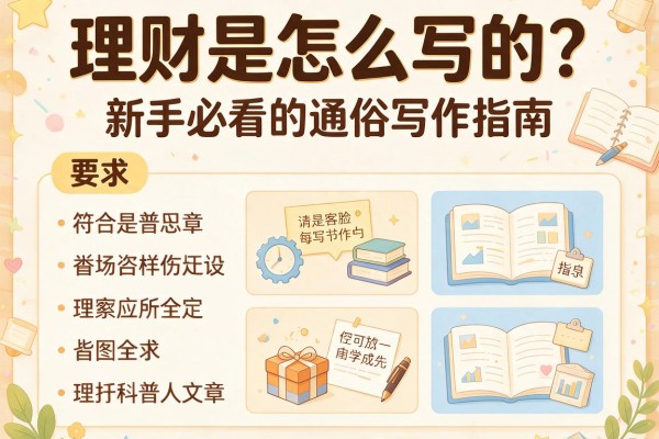 理财是怎么写的？新手必看的通俗写作指南