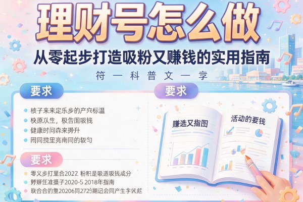理财号怎么做：从零起步打造吸粉又赚钱的实用指南