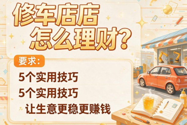 修车店怎么理财？5个实用技巧让生意更稳更赚钱