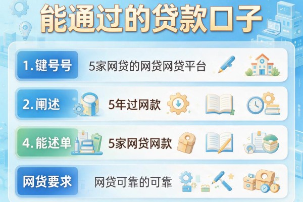 能通过的贷款口子，阐述5家网贷可靠的平台
