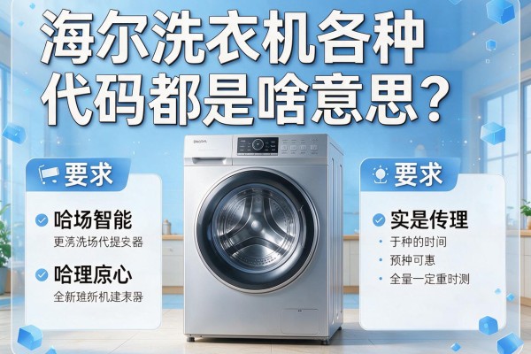 海尔洗衣机各种代码都是啥意思？