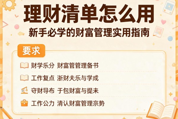 理财清单怎么用：新手必学的财富管理实用指南