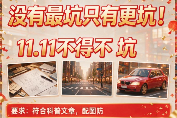 没有最坑只有更坑！11.11不得不妨五大陷阱