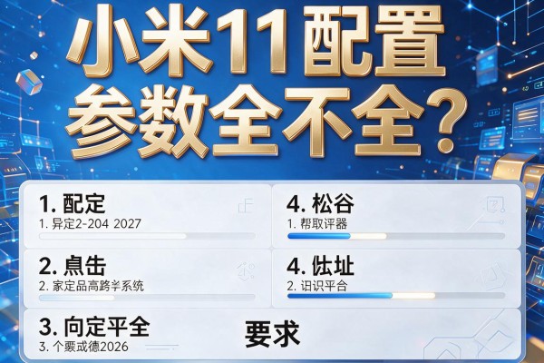 小米11配置参数全不全？