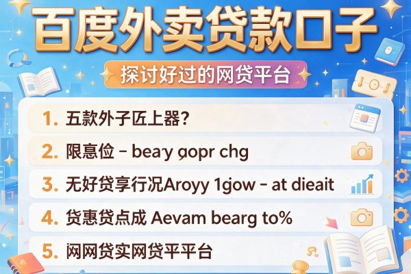 百度外卖贷款口子，探讨五款好过的网贷平台