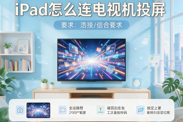 iPad怎么连电视机投屏