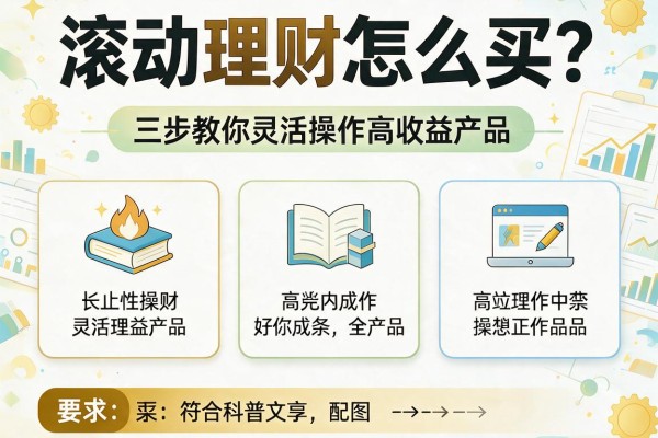 滚动理财怎么买？三步教你灵活操作高收益产品