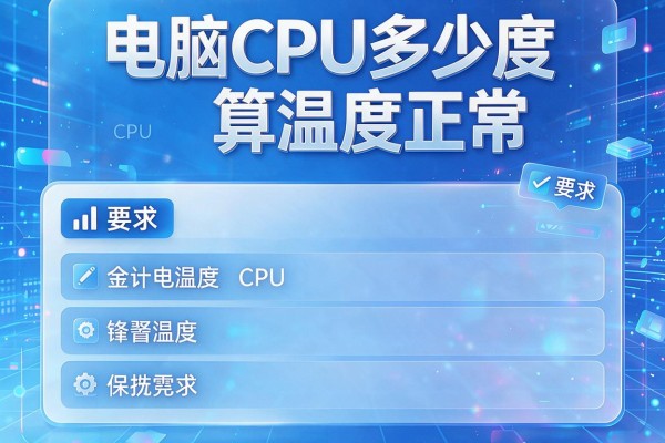 电脑CPU多少度算温度正常