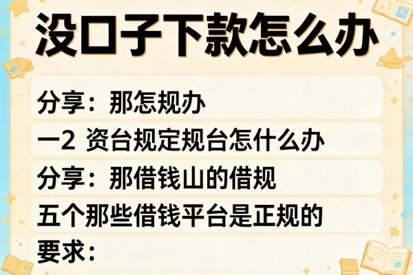 没口子下款怎么办,分享五个那些借钱平台是正规的