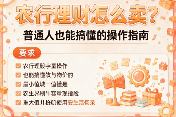 农行理财怎么卖？普通人也能搞懂的操作指南
