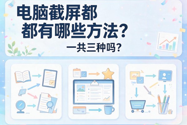 电脑截屏都有哪些方法？一共三种吗？