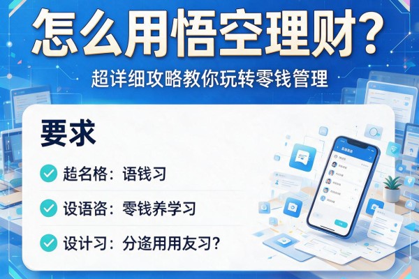 怎么用悟空理财？超详细攻略教你玩转零钱管理
