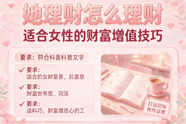 她理财怎么理财：适合女性的财富增值技巧