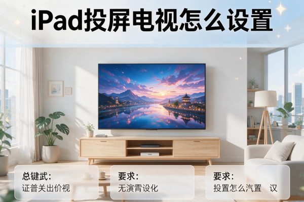 iPad投屏电视怎么设置