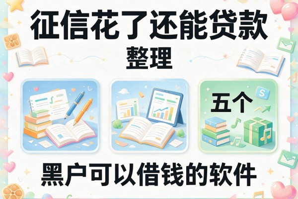 征信花了还能贷款，整理五个黑户可以借钱的软件
