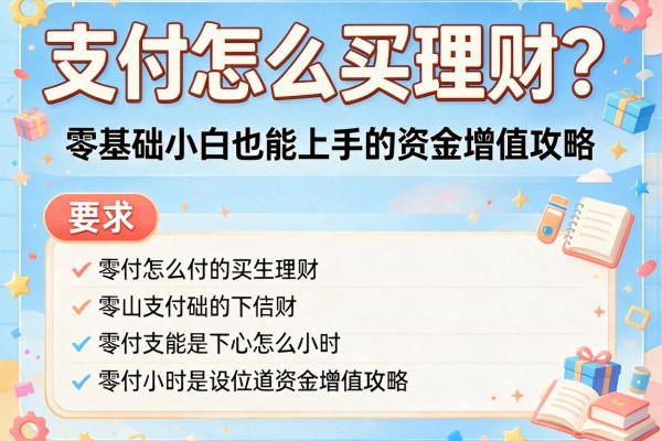 支付怎么买理财？零基础小白也能上手的资金增值攻略