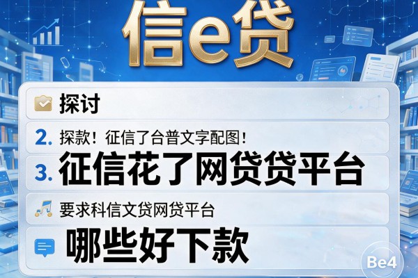 信e贷，探讨五款征信花了网贷平台哪些好下款