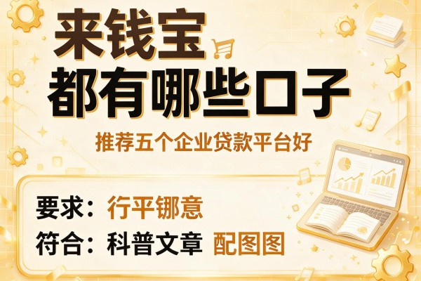 来钱宝都有哪些口子，推荐五个企业贷款平台好