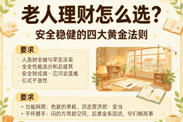 老人理财怎么选？安全稳健的四大黄金法则