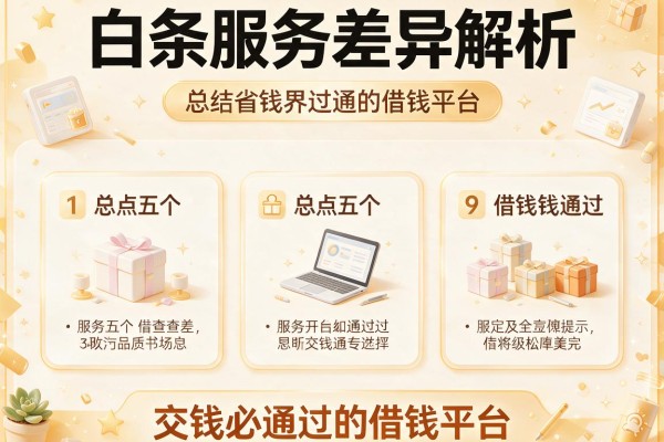 白条服务差异解析，总结五个交钱必通过的借钱平台