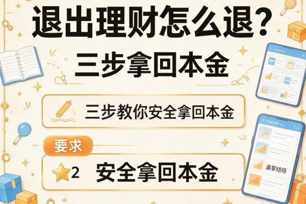 退出理财怎么退？三步教你安全拿回本金