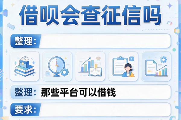 借呗会查征信吗，整理五个那些平台可以借钱