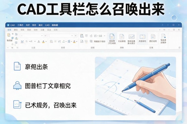CAD工具栏怎么召唤出来