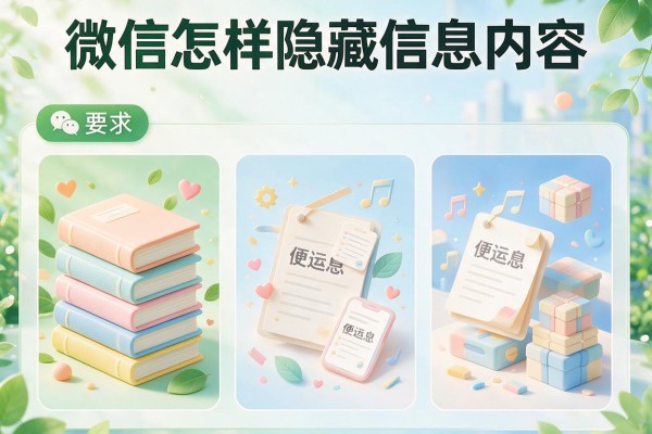 微信怎样隐藏信息内容？