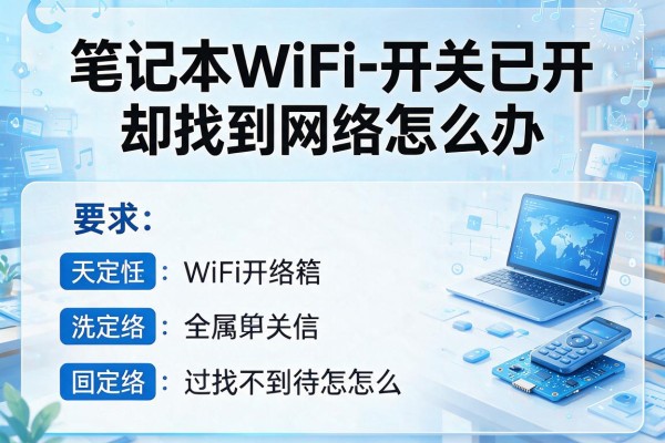 笔记本WiFi开关已开却找不到网络怎么办