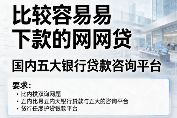 比较容易下款的网贷，国内五大银行贷款咨询平台