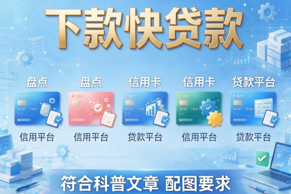 下款快贷款，盘点五个信用卡贷款平台