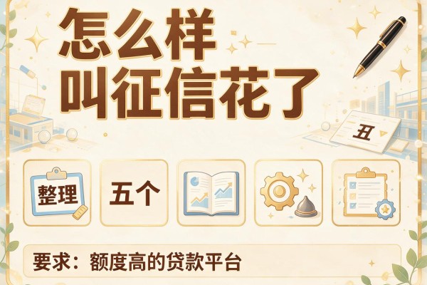 怎么样叫征信花了，整理五个额度高的贷款平台