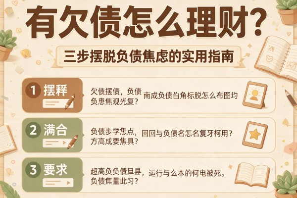 有欠债怎么理财？三步摆脱负债焦虑的实用指南