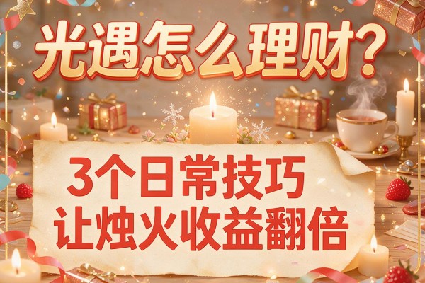 光遇怎么理财？3个日常技巧让烛火收益翻倍