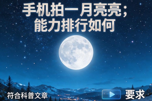 手机拍月亮能力排行如何