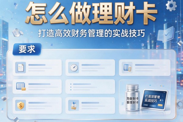 怎么做理财卡：打造高效财务管理的实战技巧