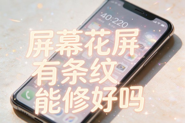 手机屏幕花屏有条纹能修好吗？
