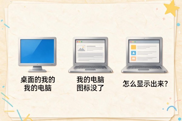 桌面的我的电脑图标没了，怎么显示出来？
