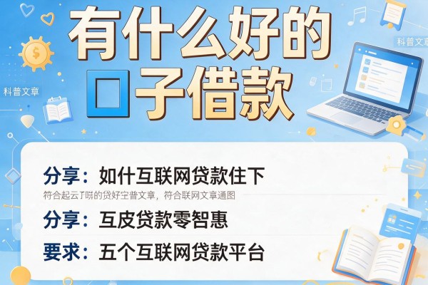 有什么好的口子借款，分享五个互联网贷款平台