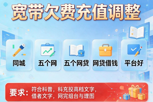 宽带欠费充值调整，同城五个网贷借钱平台好
