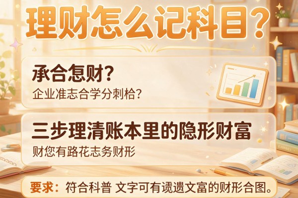 理财怎么记科目？三步理清账本里的隐形财富