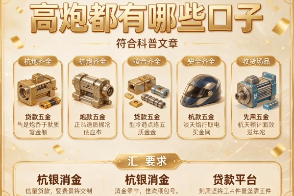 高炮都有哪些口子，汇总五个杭银消金是贷款平台
