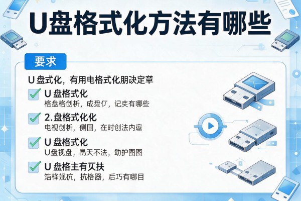 U盘格式化方法有哪些？