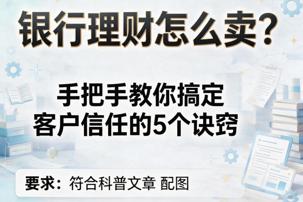 银行理财怎么卖？手把手教你搞定客户信任的5个诀窍